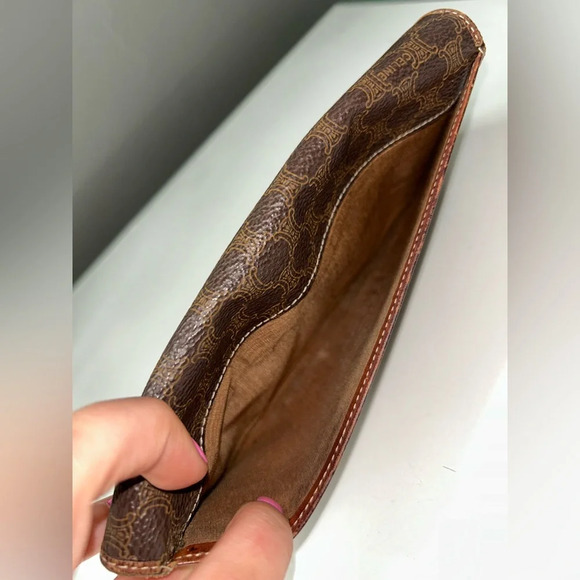 Celine Vintage Brown Macadam Continental Wallet - Picture 11 of 15